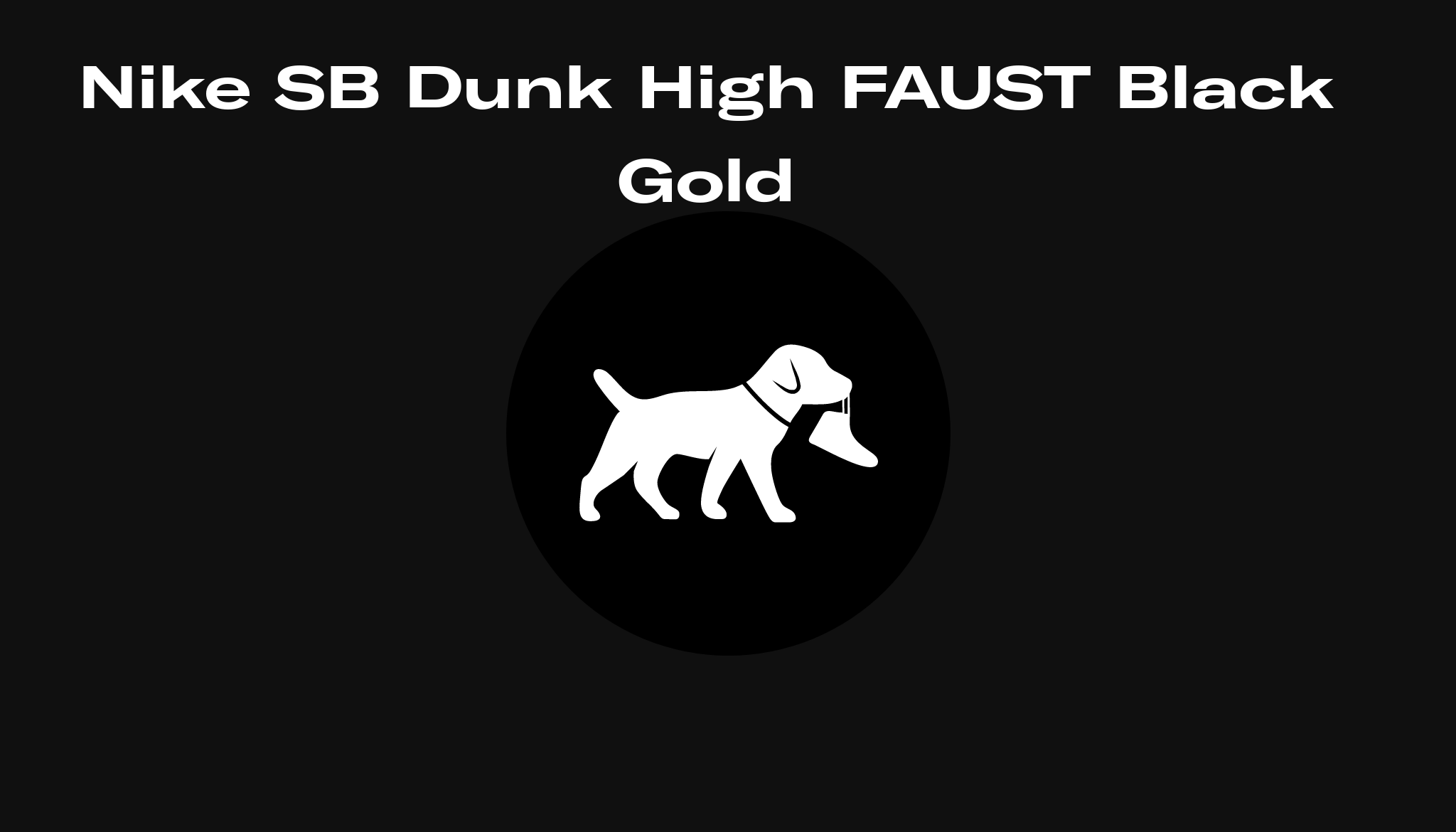 Nike SB Dunk High FAUST Black Gold, Raffles and Release Date | Sole Retriever